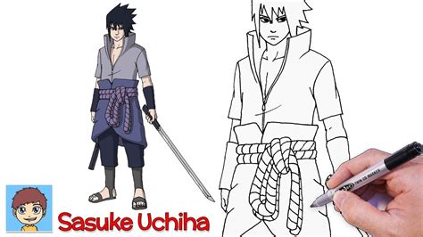 dessin de naruto et sasuke facile|Comment dessiner Uchiha Sasuke – Guides de dessin faciles。